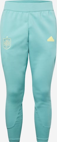ADIDAS PERFORMANCE Tapered Workout Pants 'Spain Travel' in Green: front