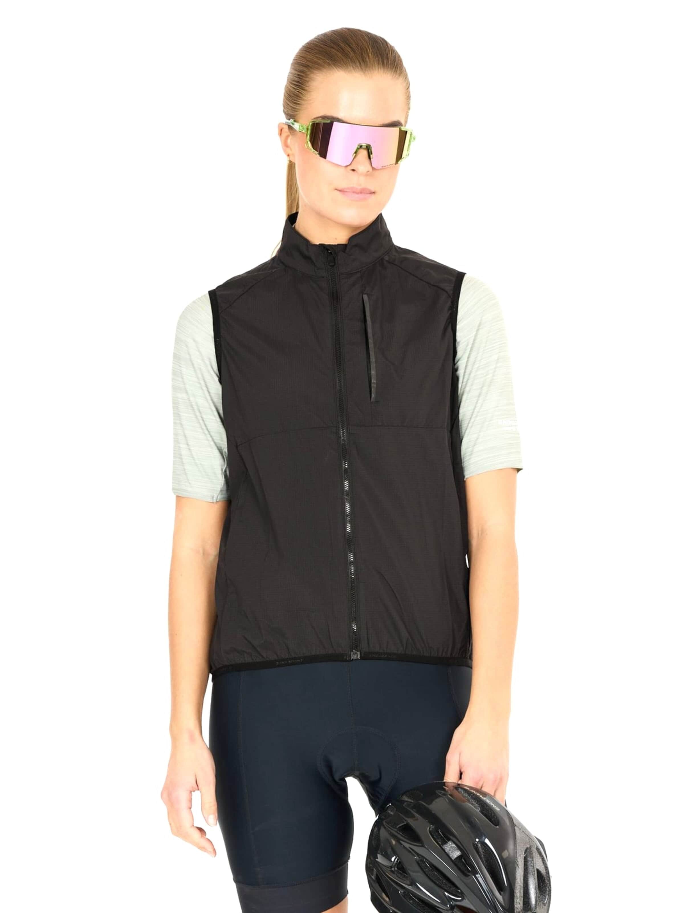 ENDURANCE Overgangsjakke 'Nimbos W Cycling/MTB Lightweight Vest' i sort: forside