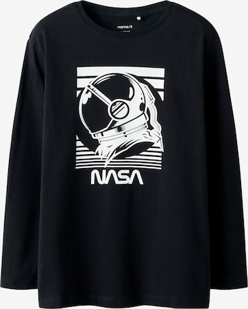 NAME IT Shirt 'NKMVITAR NASA' in Black: front