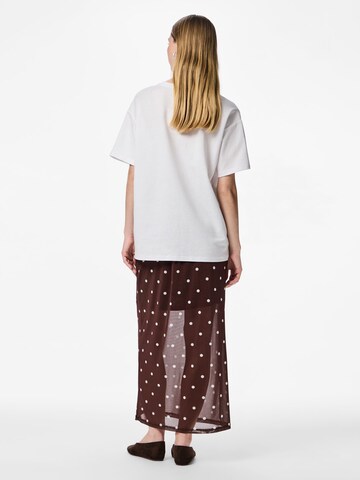 Jupe 'PCDorthea' PIECES en marron