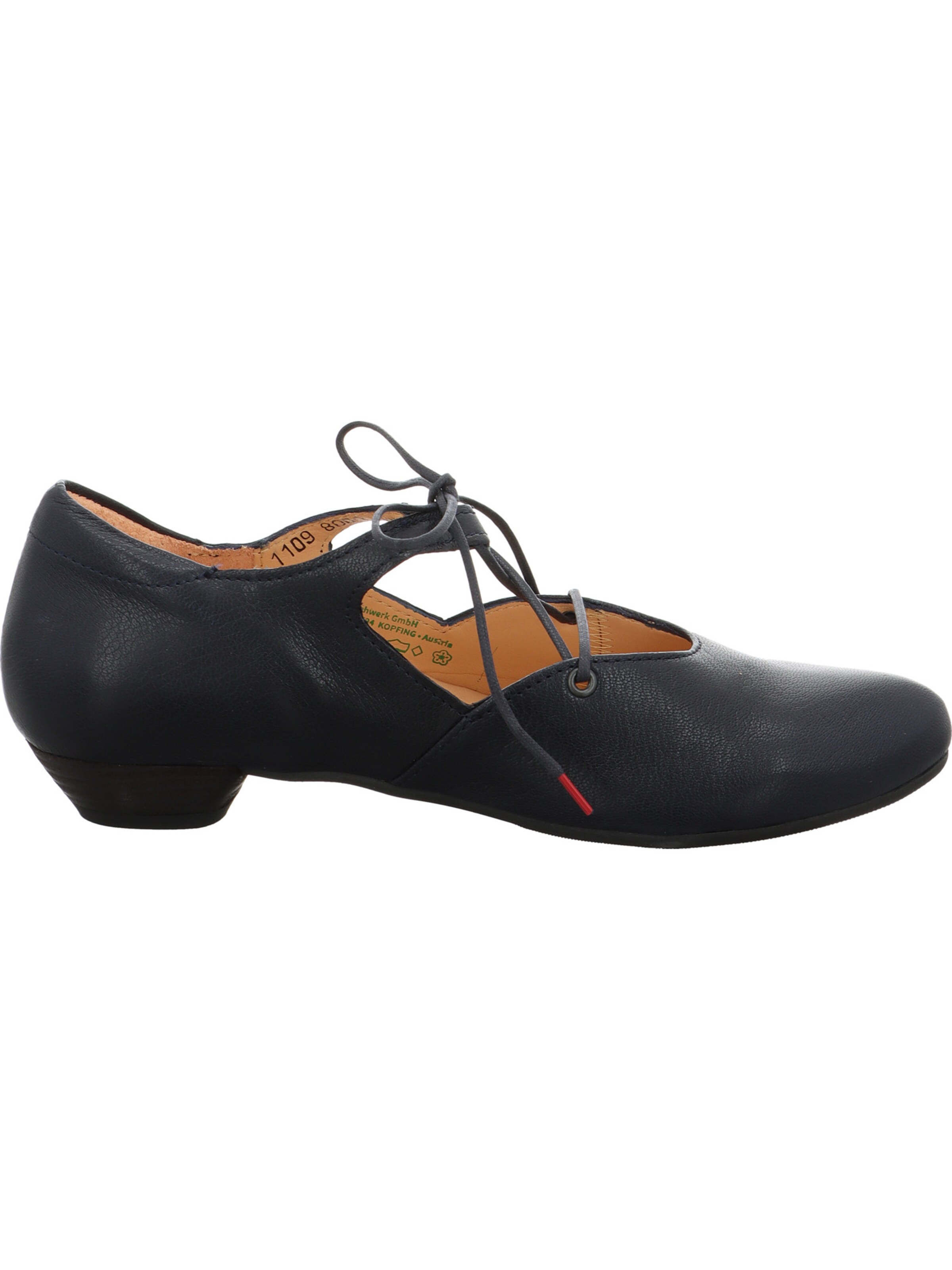 THINK! Ballet Flats with Strap 'GRACE' in Blue