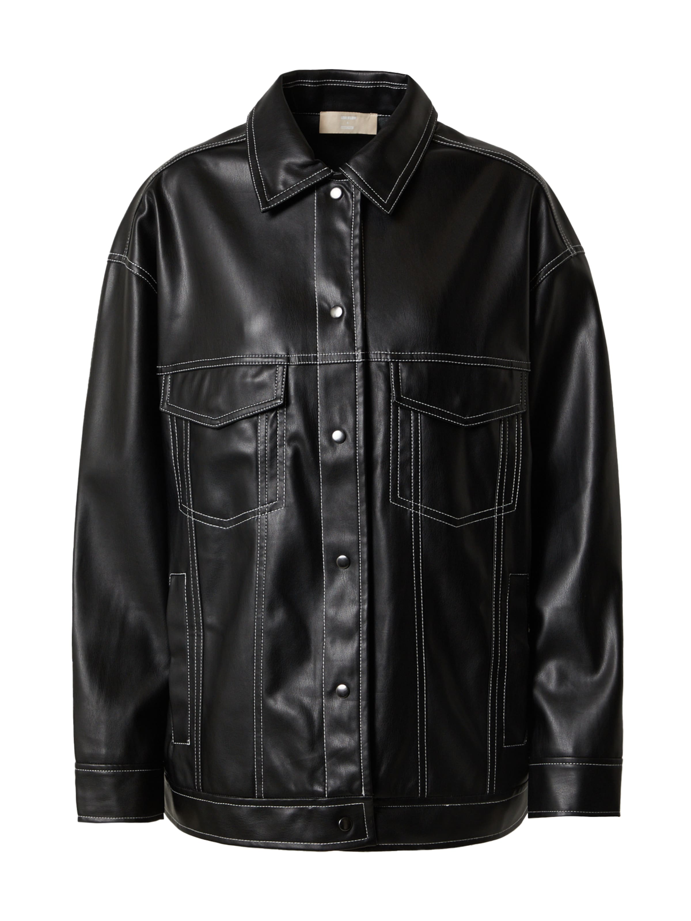 LENI KLUM x ABOUT YOU Демисезонная куртка 'Suki' в Черный: спереди