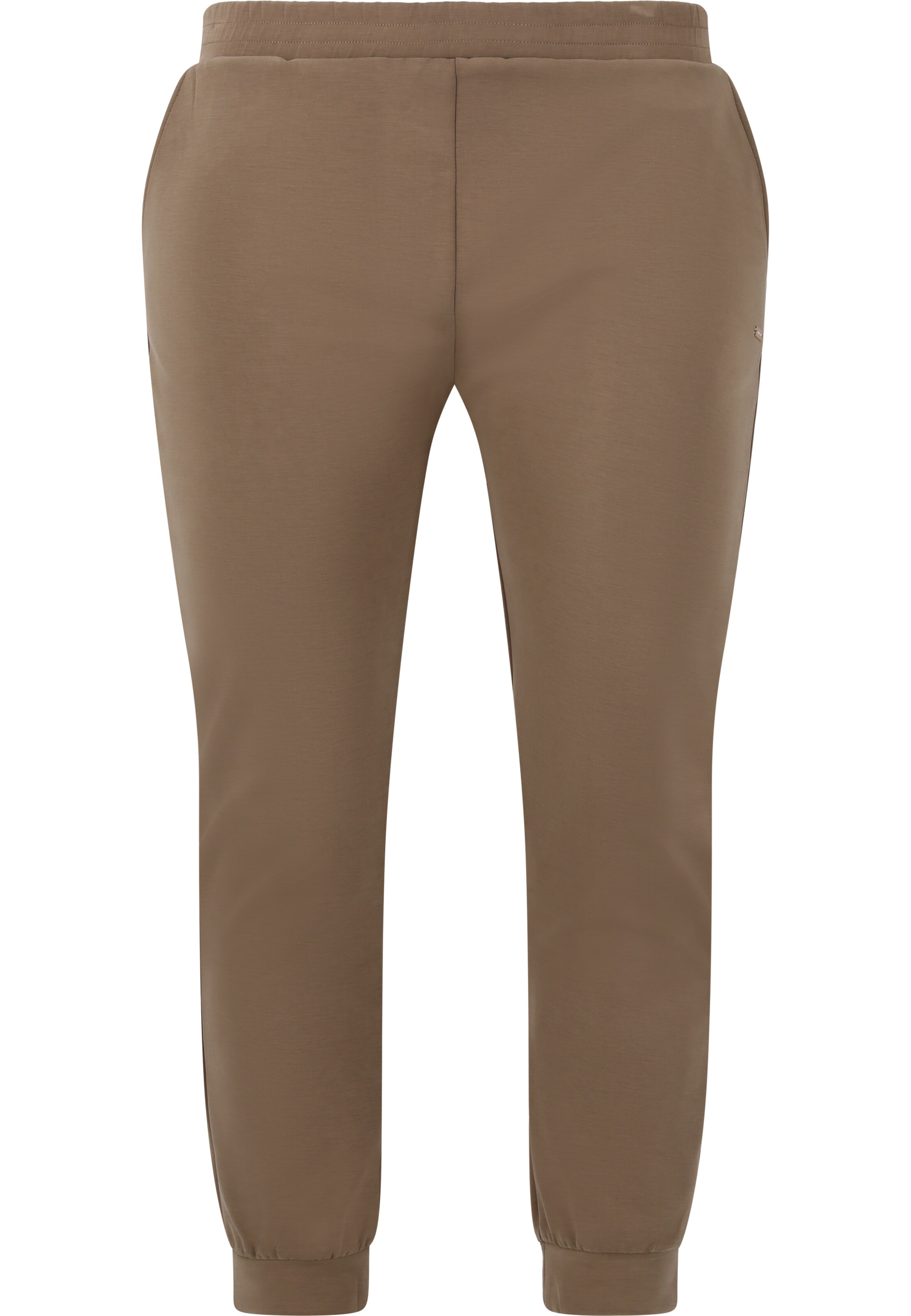 Q by Endurance Tapered Broek 'Alaia' in Bruin: voorkant