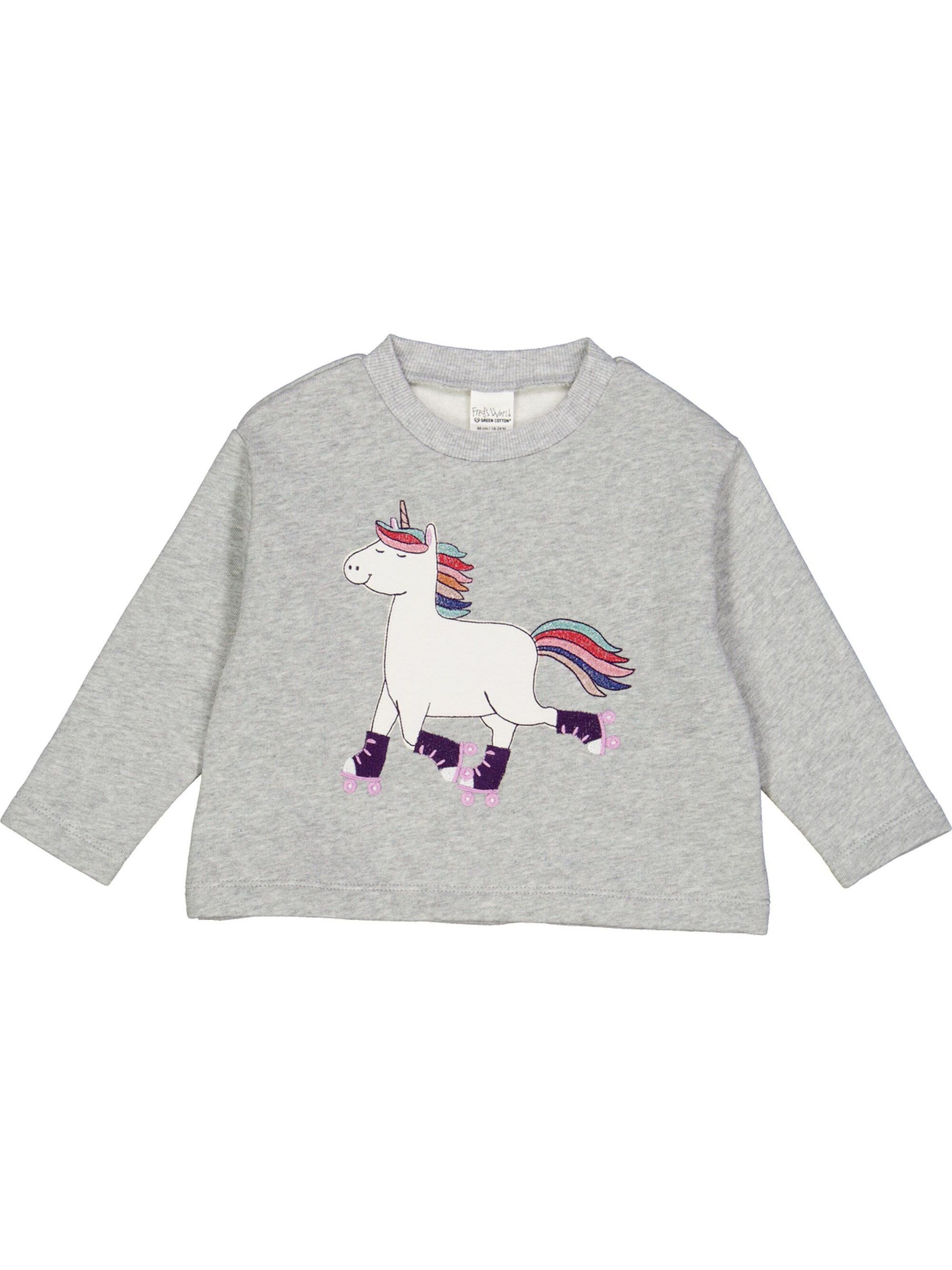 Fred's World by GREEN COTTON - Sweatshirt em cinzento: frente
