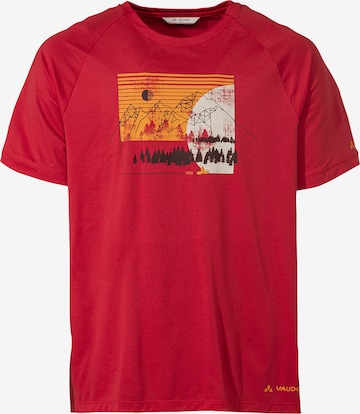 VAUDE Functioneel shirt 'Gleann II' in Rood: voorkant
