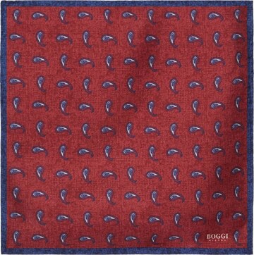 Boggi Milano Pocket Square in Red: front