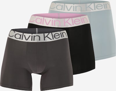 Boxer trumpikės iš Calvin Klein Underwear, spalva – pastelinė mėlyna / tamsiai pilka / rožinė / juoda, Prekių apžvalga