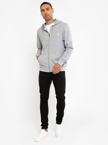 Threadbare Sweatvest 'Through Tangerine' in Grijs