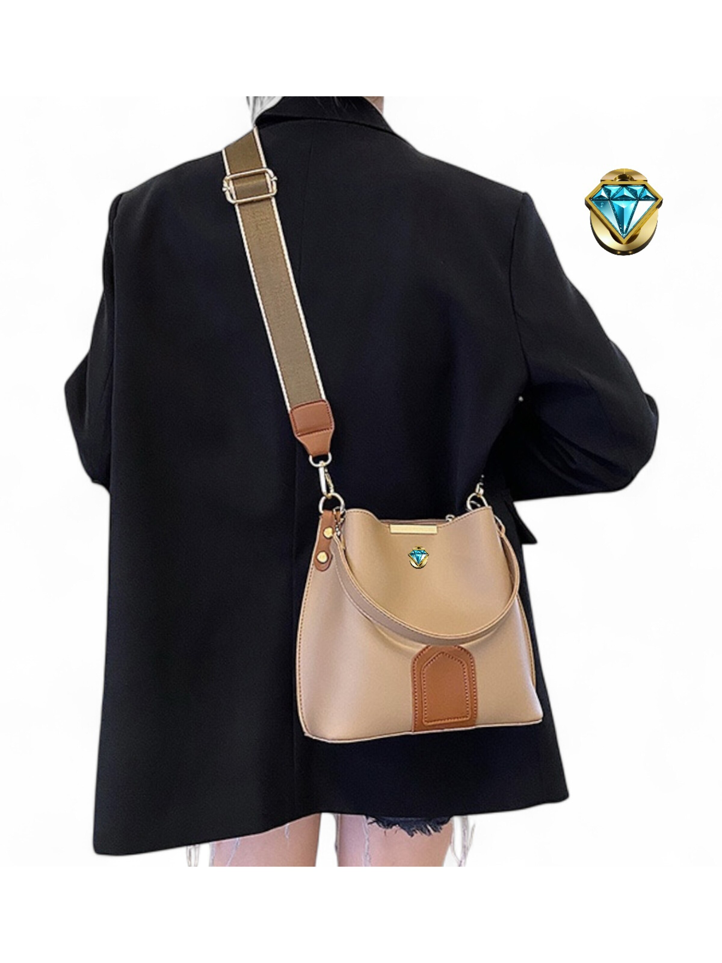 Elegon Handbag 'Model Afghanistan' in Beige