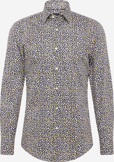 BOSS Button Up Shirt 'HANK' in marine blue / Dark yellow / White, Item view