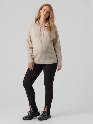 Vero Moda Maternity Sweater 'LULU LEFILE' in Beige