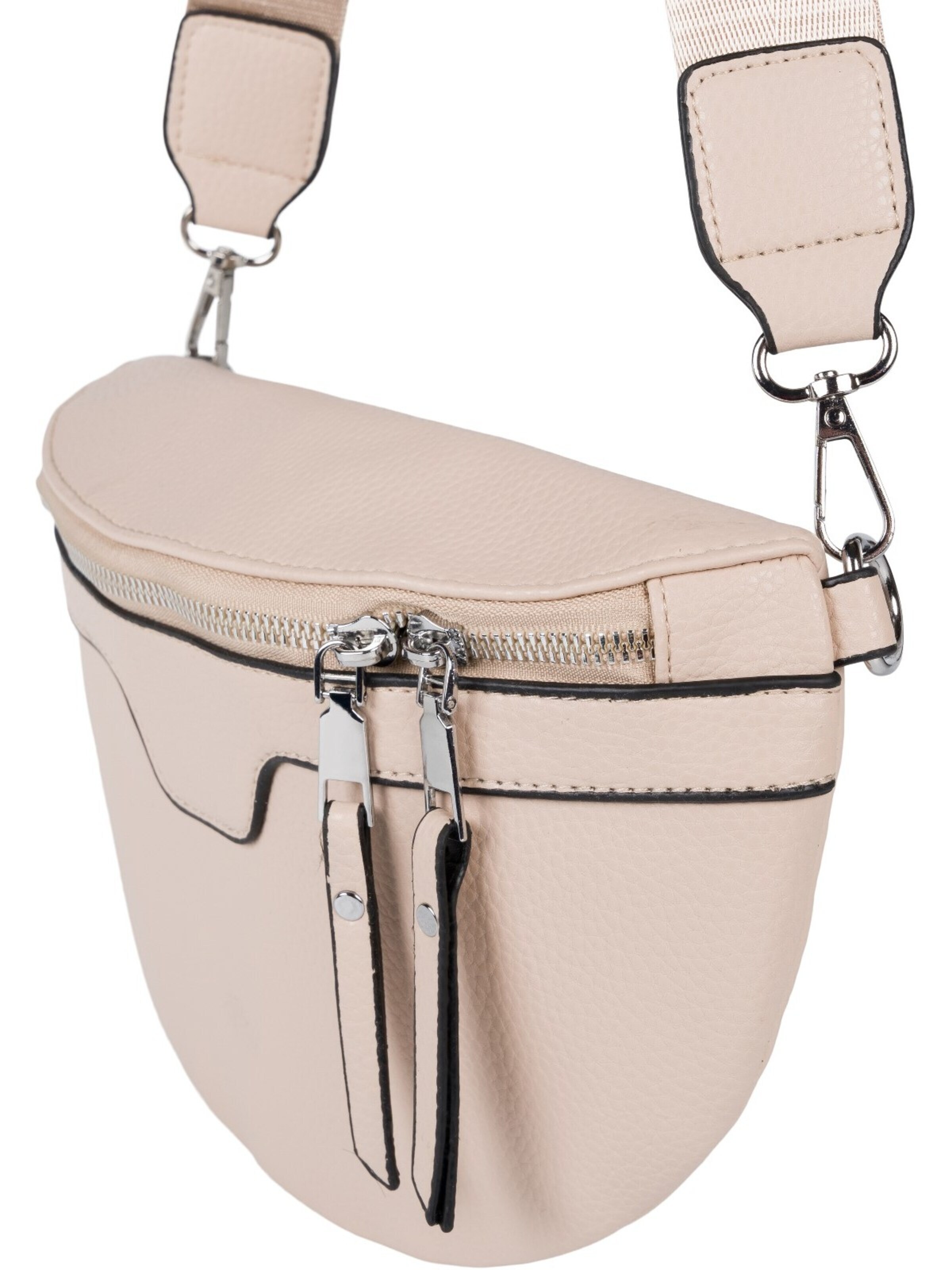 styleBREAKER Umhängetasche 'Halbmond Umhängetasche Uni'‌‌‌‌‌‌‌‌‌‌ in Beige
