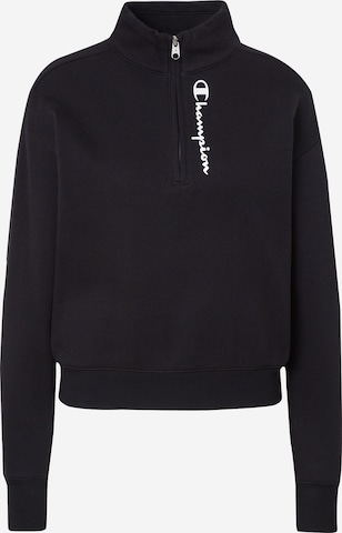 Champion Authentic Athletic ApparelSportska sweater majica - crna boja: prednji dio