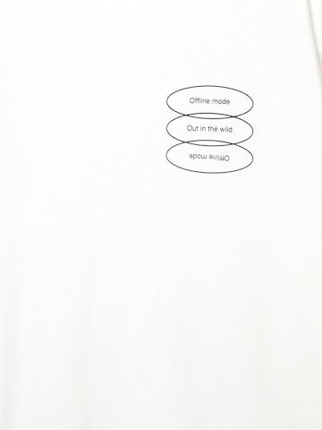 T-Shirt 'GHOST MODE' Pull&Bear en blanc