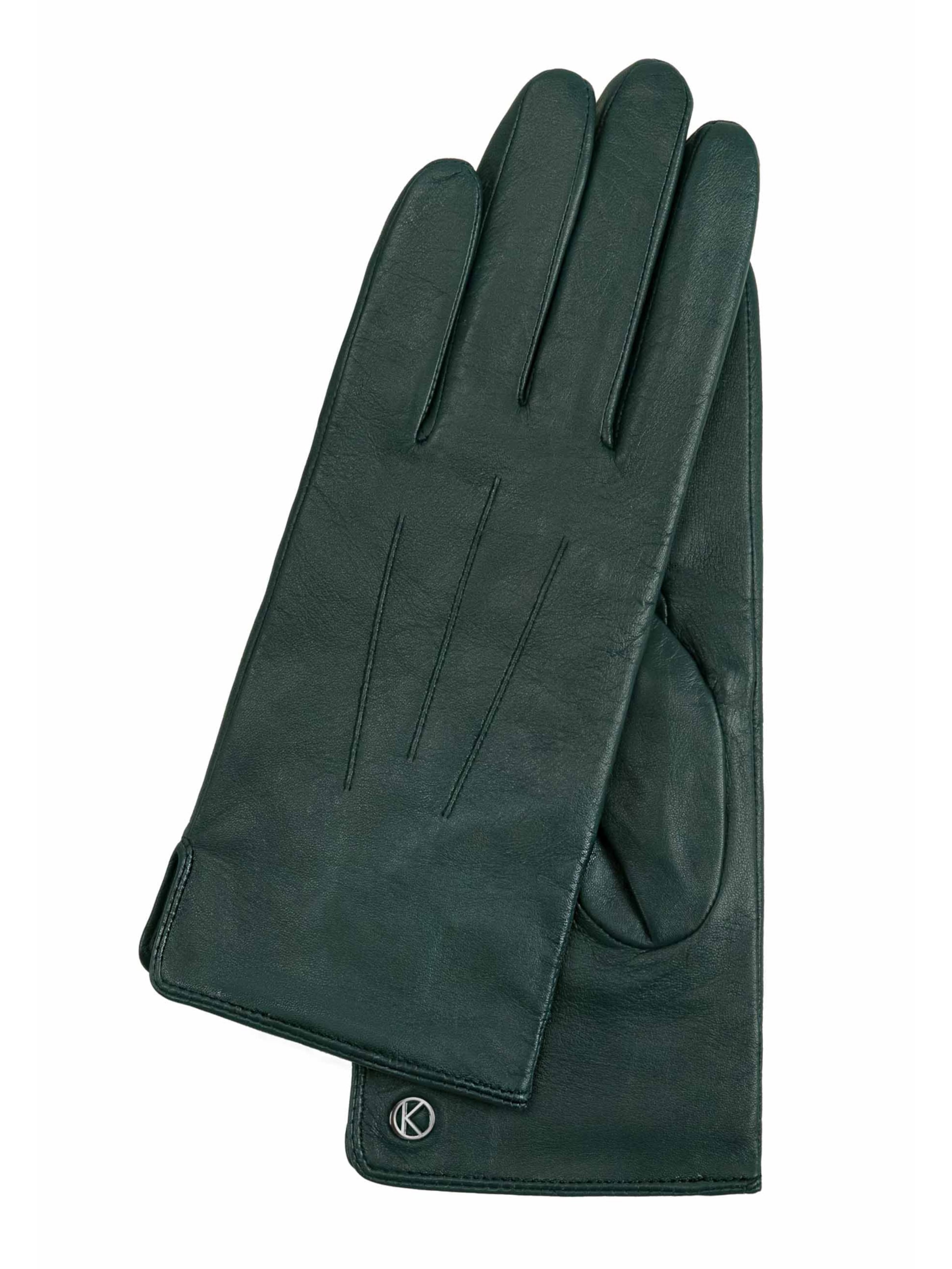 KESSLER Full Finger Gloves 'CARLA' in Green: front