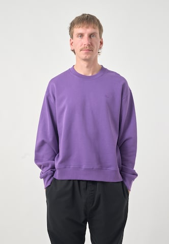 Cleptomanicx Sweatshirt in Lila: Vorderseite