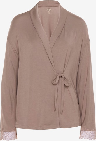 JOOP! Pyjama Cardigan ' Grace ' in Braun: Vorderseite