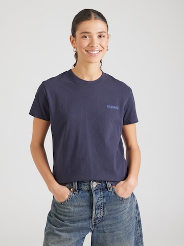 NAPAPIJRI - Camiseta 'S-BLANCHE' en azul: atrás