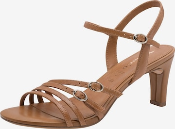 Sandales Tamaris en marron : devant