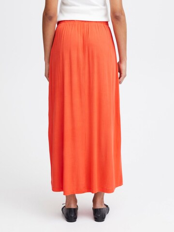 ICHI - Falda ' MARRAKECH ' en naranja