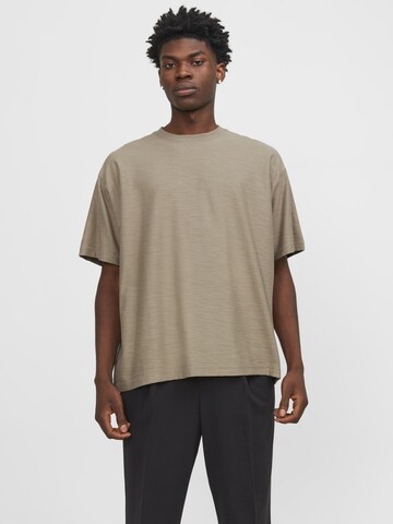 JACK & JONES Shirt in Beige: front