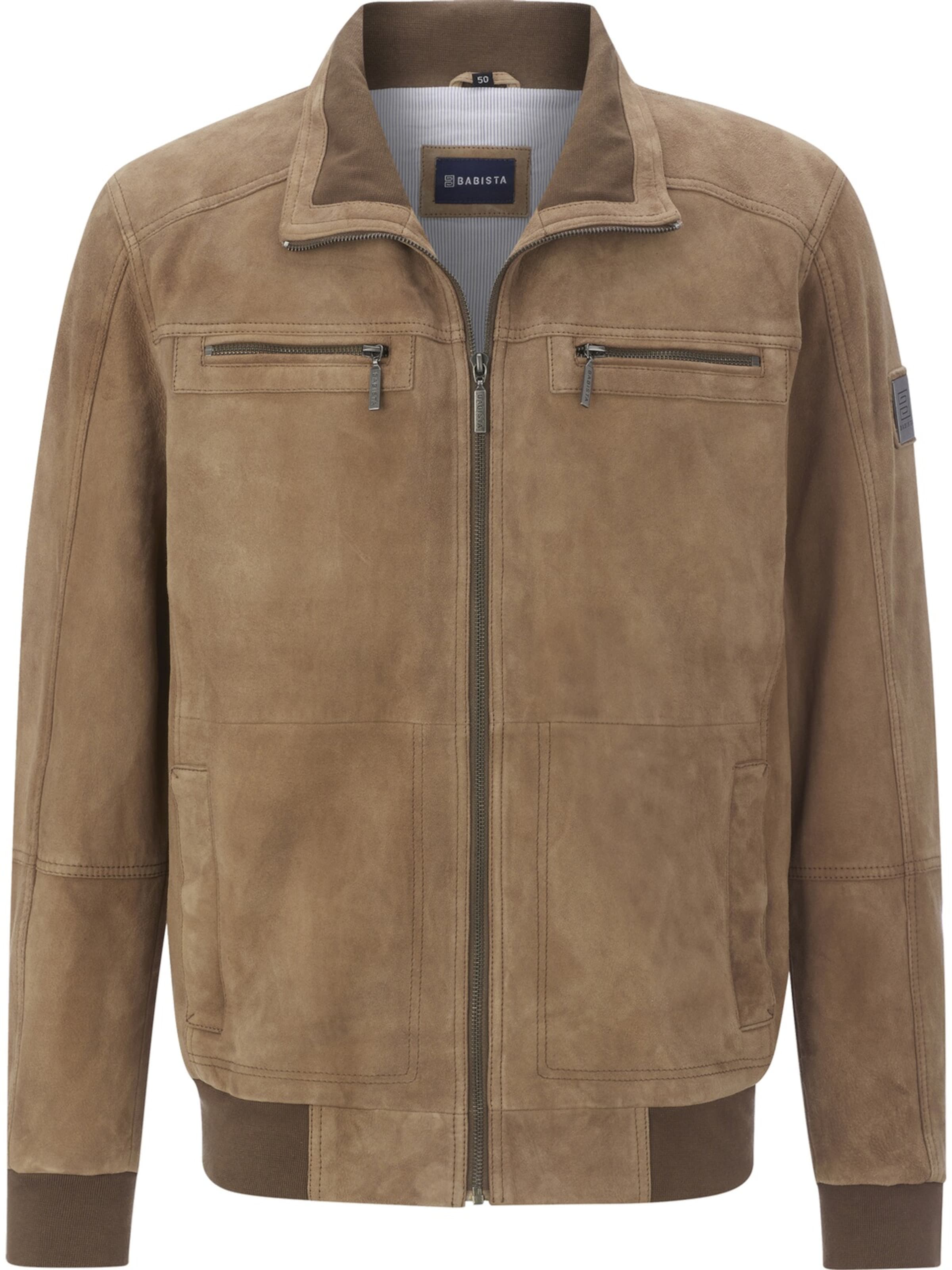 BABISTA Lederjacke ' Sarmar ' in Braun: Vorderseite