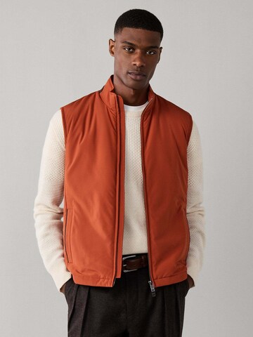 Hackett London Vest 'Windsor' in Orange: front