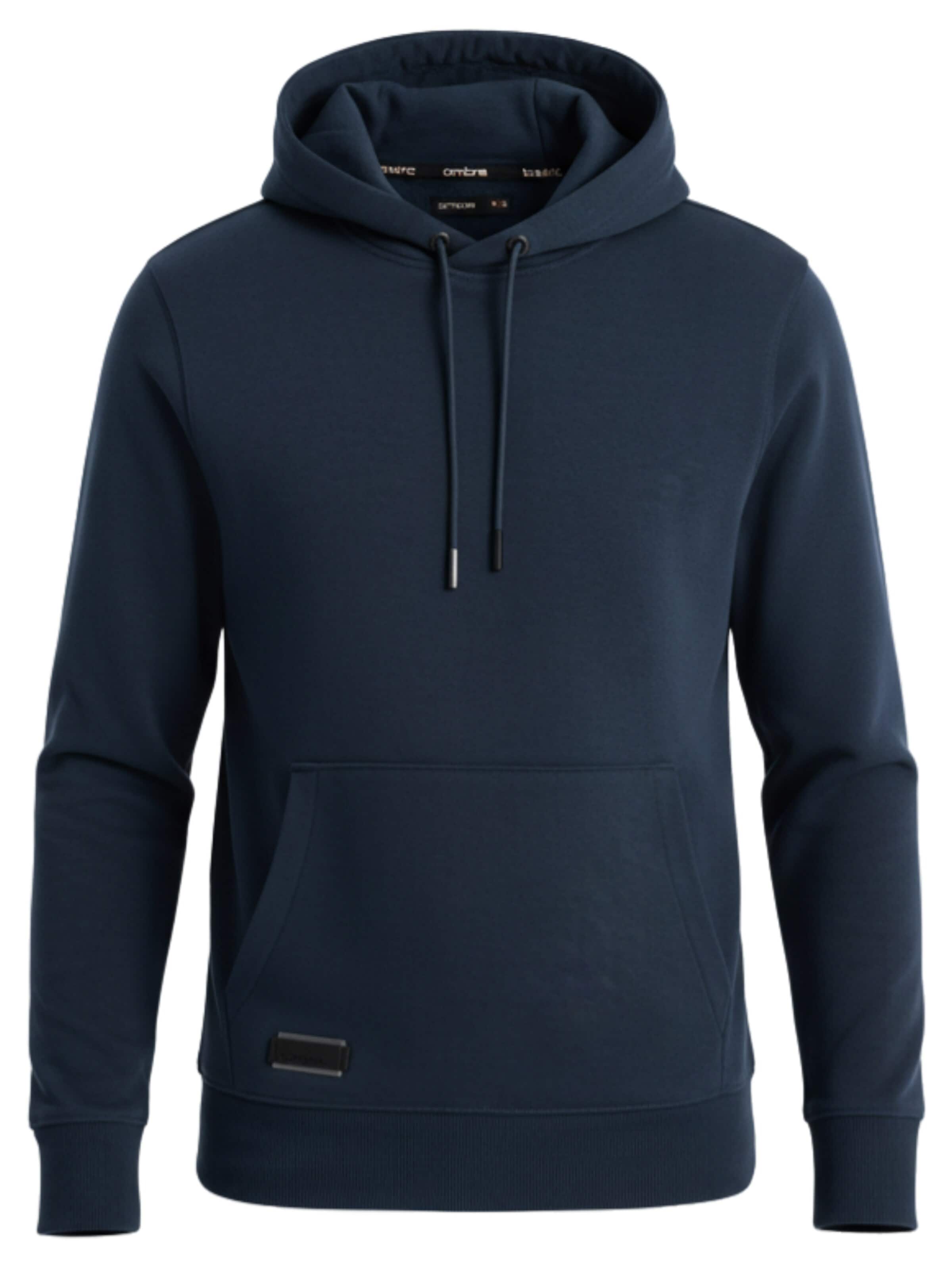 Sweat-shirt Ombre en bleu