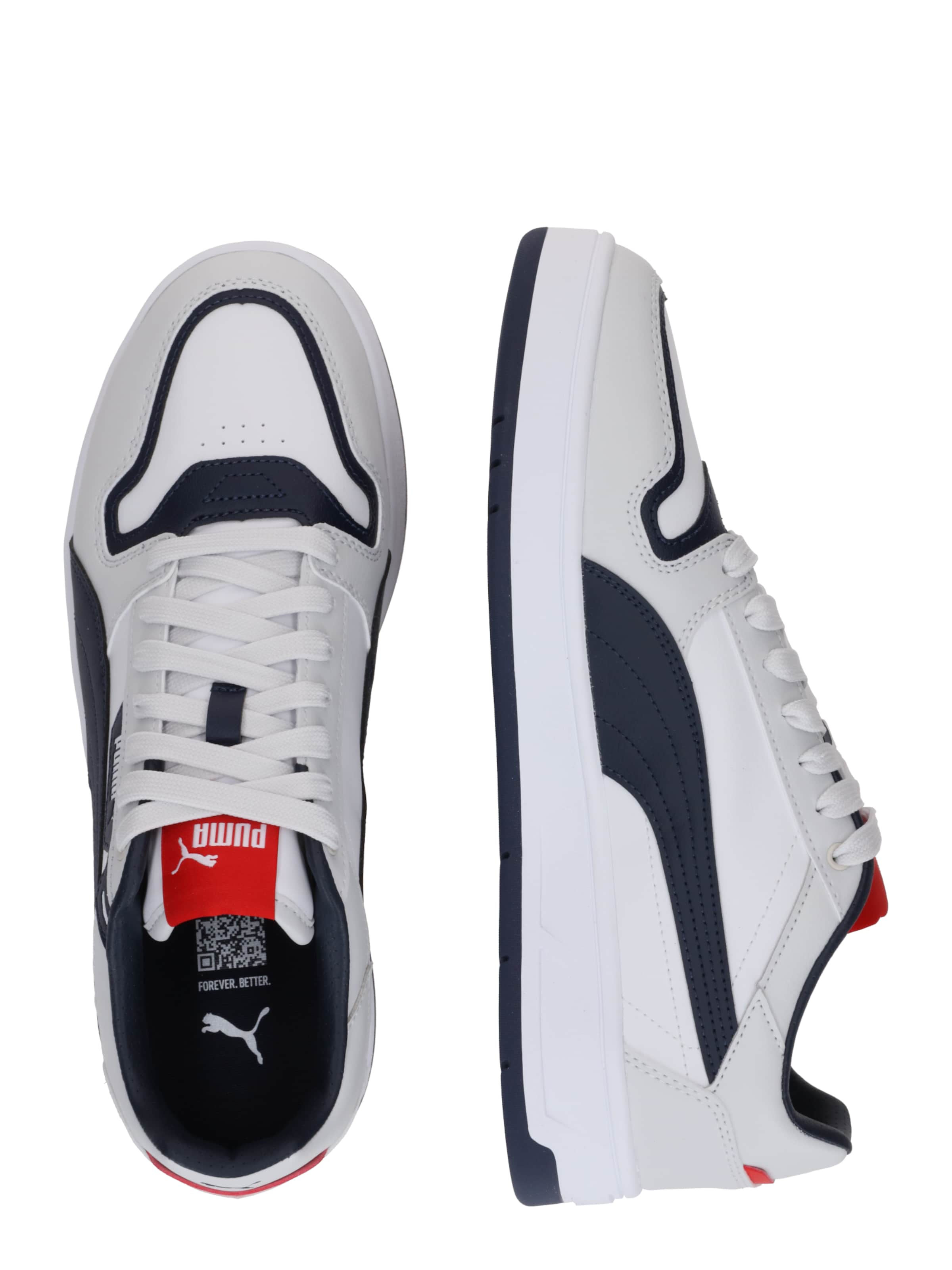 Baskets basses 'Court Classic Street' PUMA en blanc