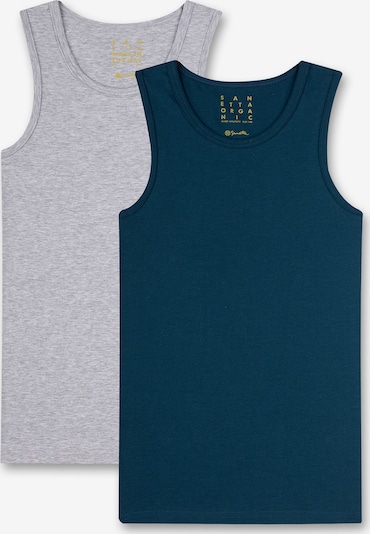 SANETTA Shirt in de kleur Navy / Grijs gemêleerd, Productweergave