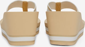 TOMMY HILFIGER T-Bar Sandals in Beige