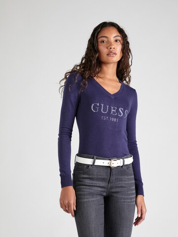 GUESS Sweater 'Jade' in Blue: front