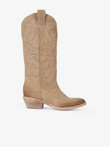 GISEL MOIRE Boots in Beige: voorkant