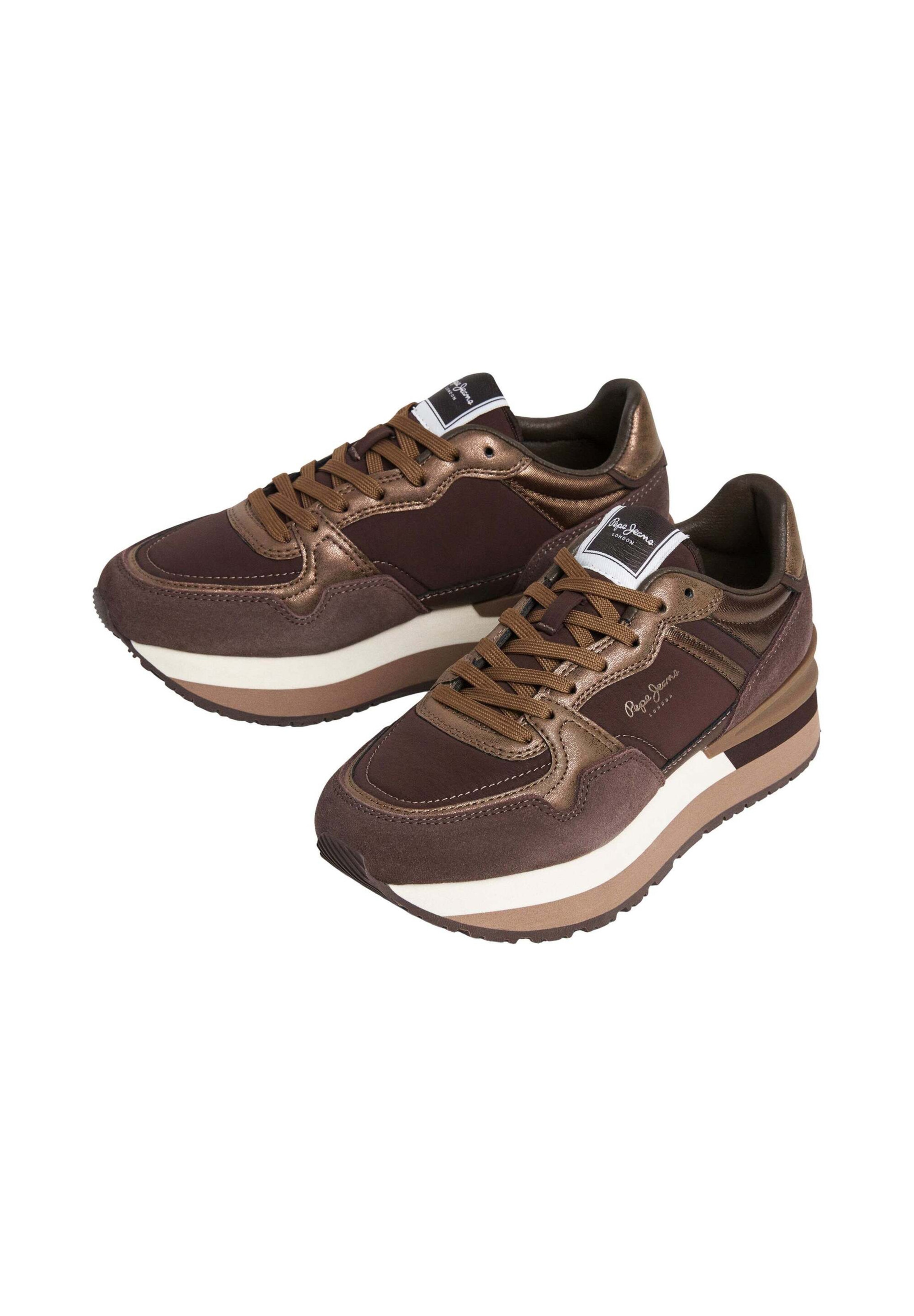 Pepe Jeans - Zapatillas deportivas bajas 'Nala Night' en marrón