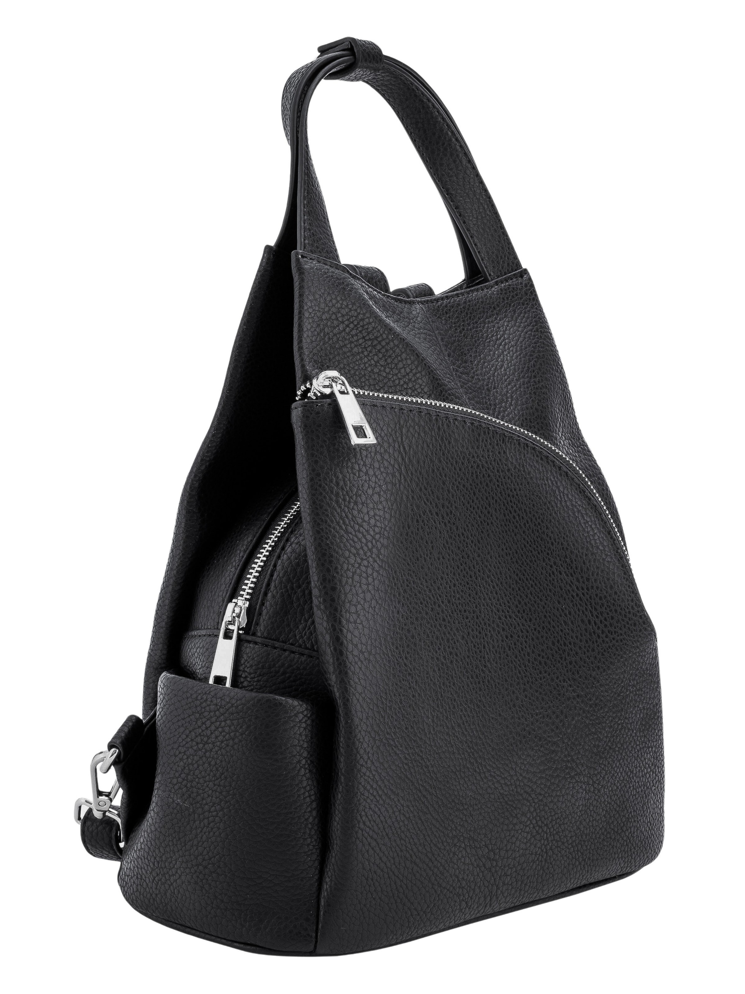 COLLEZIONE ALESSANDRO Backpack 'München' in Black: front