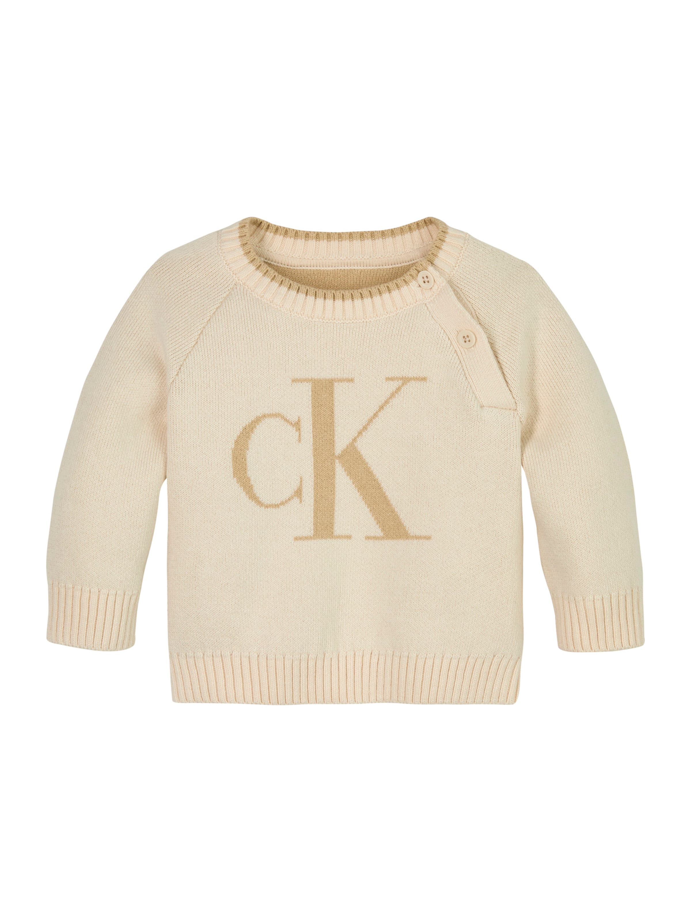 Calvin Klein Jeans Kampsun, värv beež: eest vaates