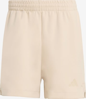 Pantalon de sport ADIDAS SPORTSWEAR en beige : devant