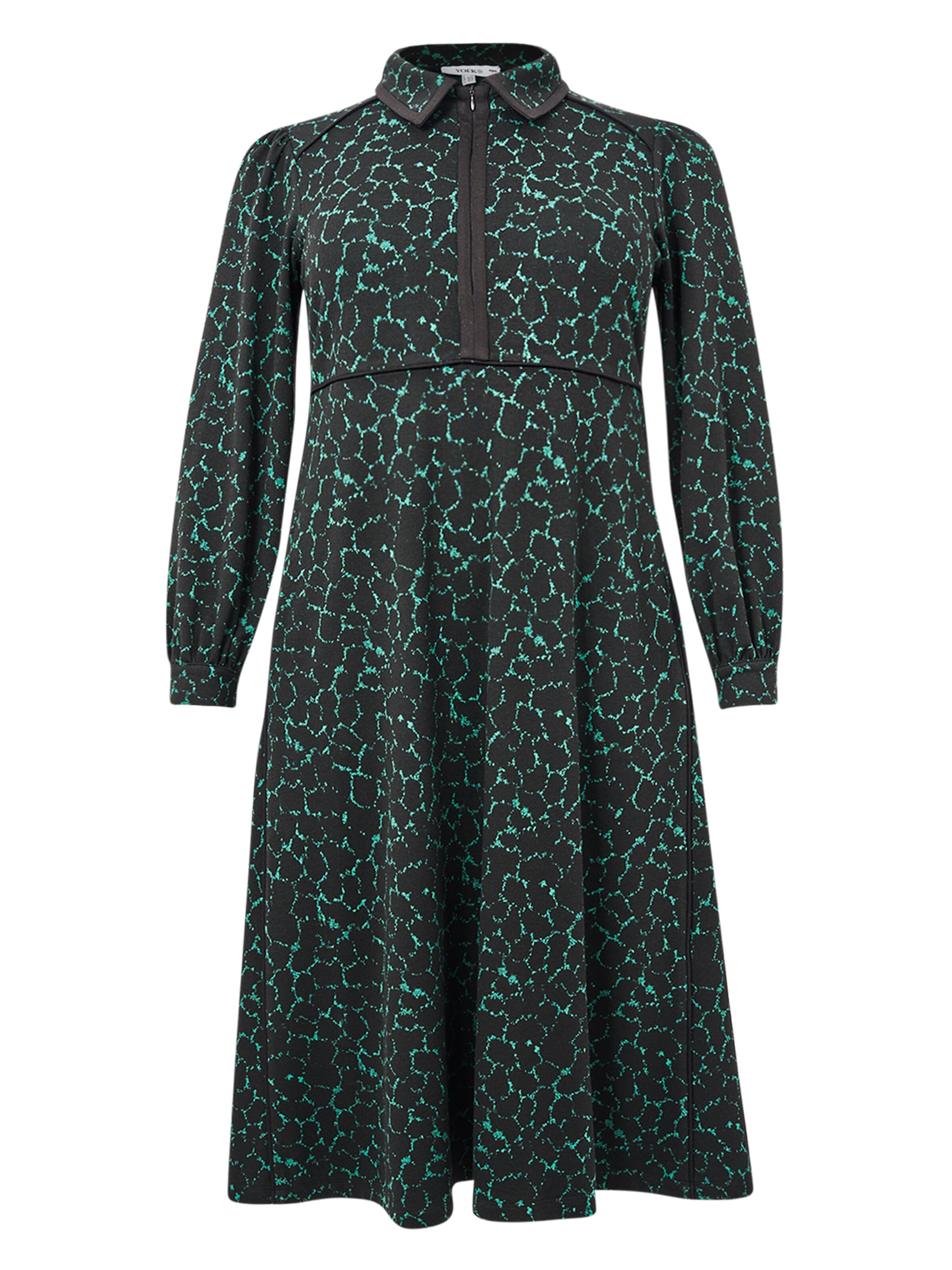 YOEK Jurk in Zwart: voorkant