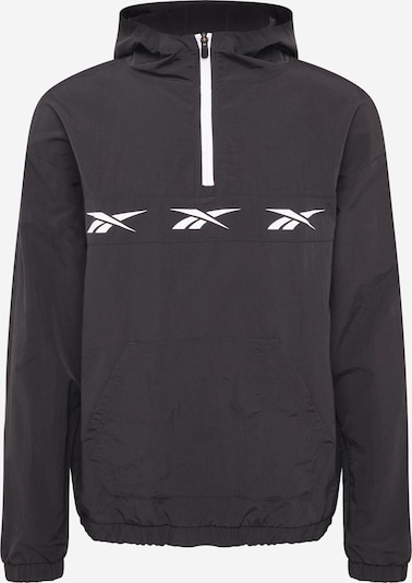 REEBOK Sportjacke in schwarz / weiß, Produktansicht