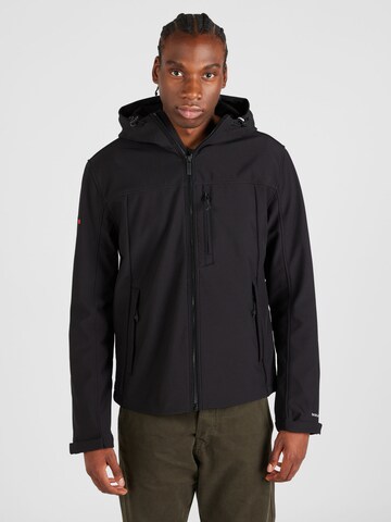 Superdry Tussenjas in Zwart: voorkant