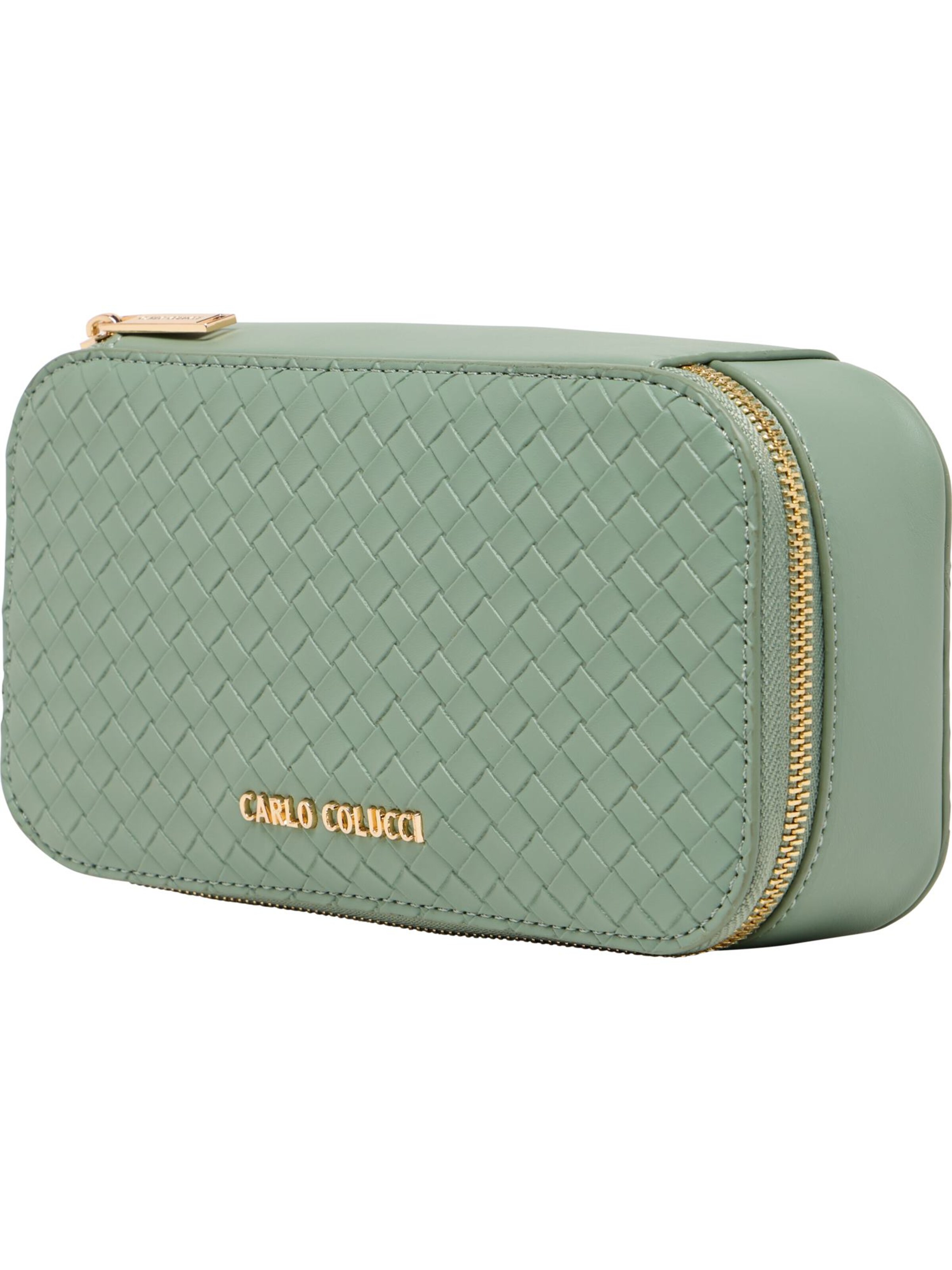 Carlo Colucci Toiletry bag 'Domaschio' in Green