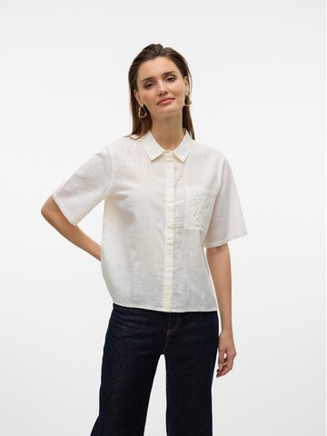 VERO MODA Blouse 'VMBARCY' in Wit: voorkant