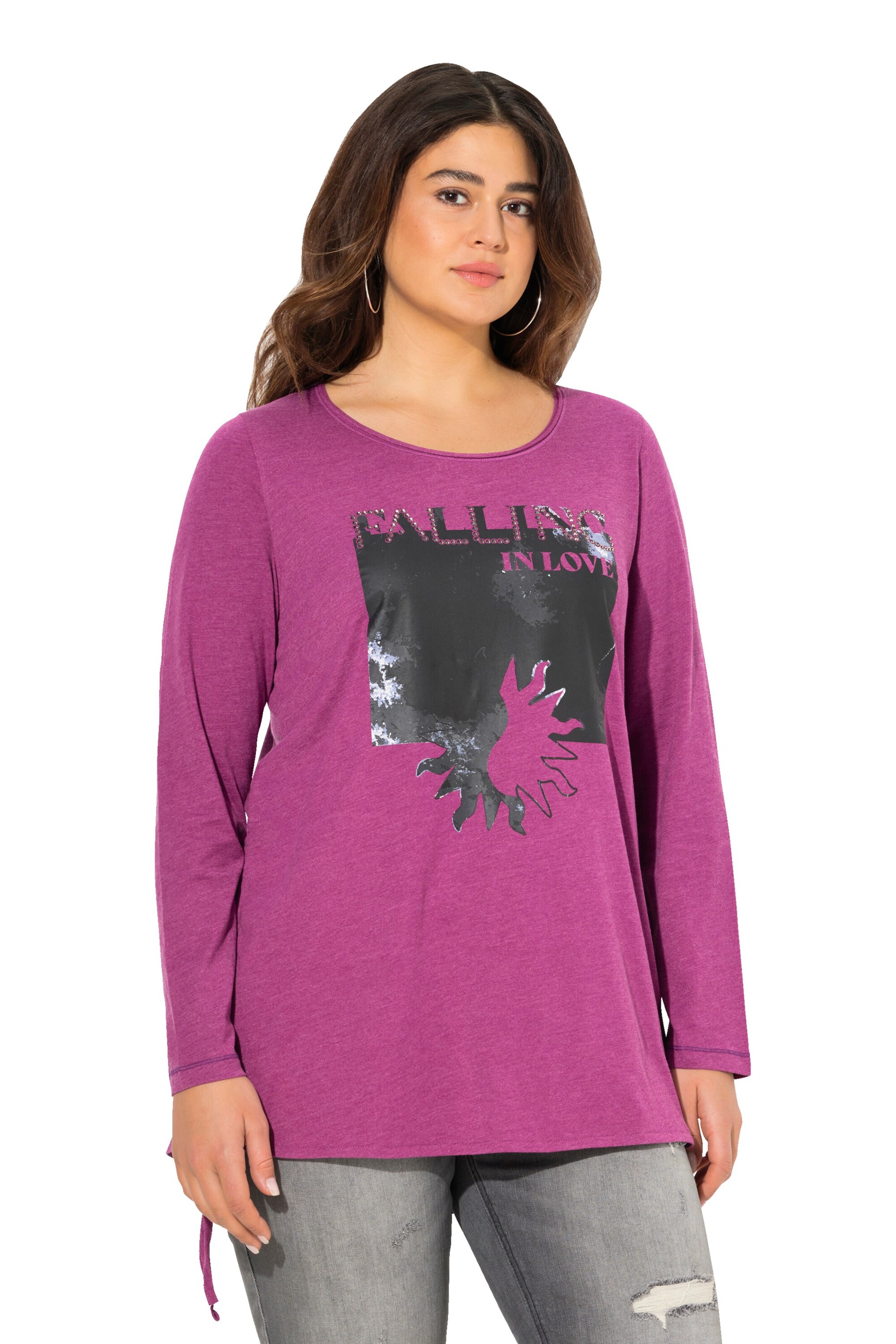 Ulla Popken Shirt in Roze: voorkant