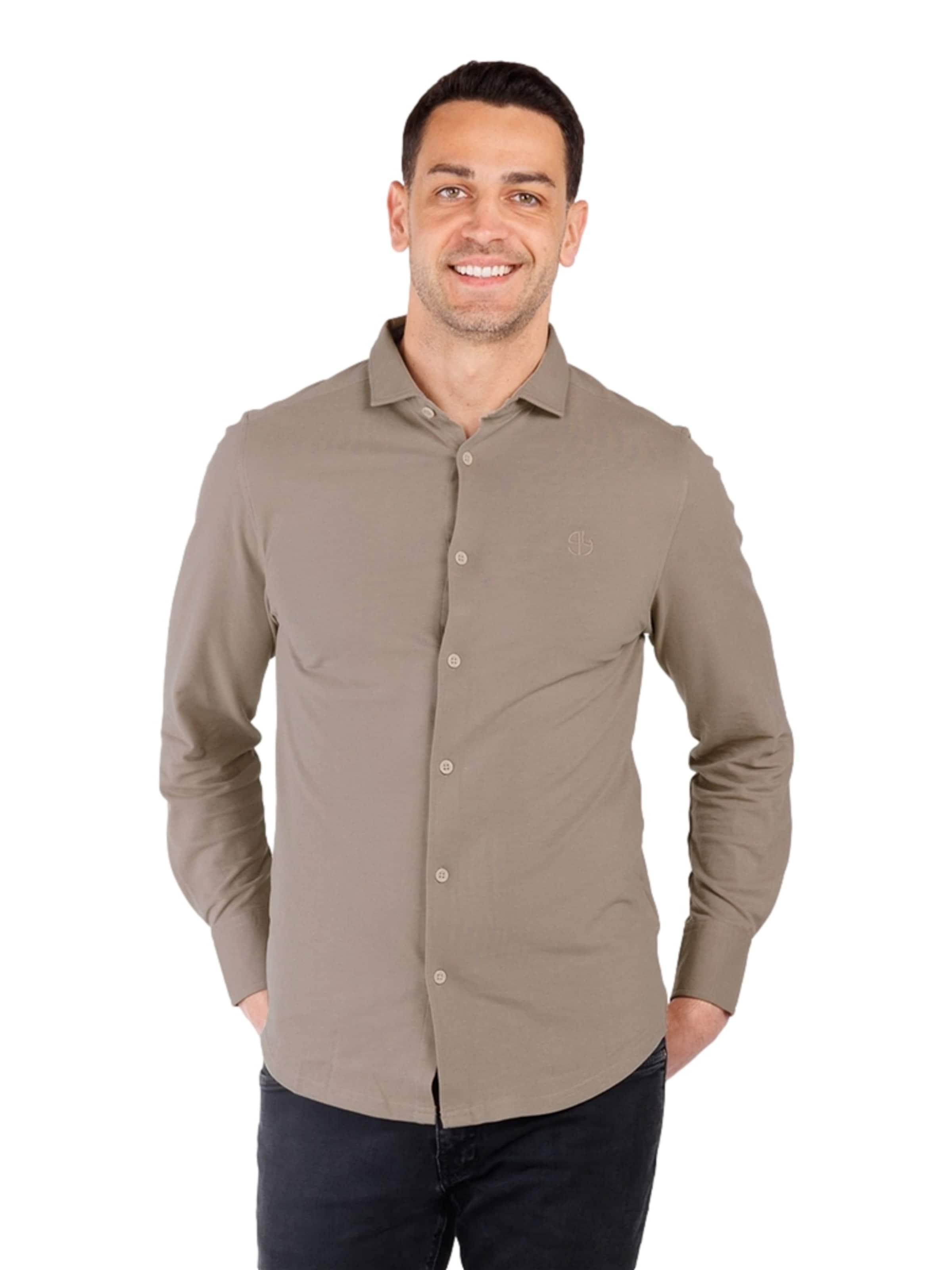 Key Largo Regular Fit Skjorte 'Denmark' i brun: forside