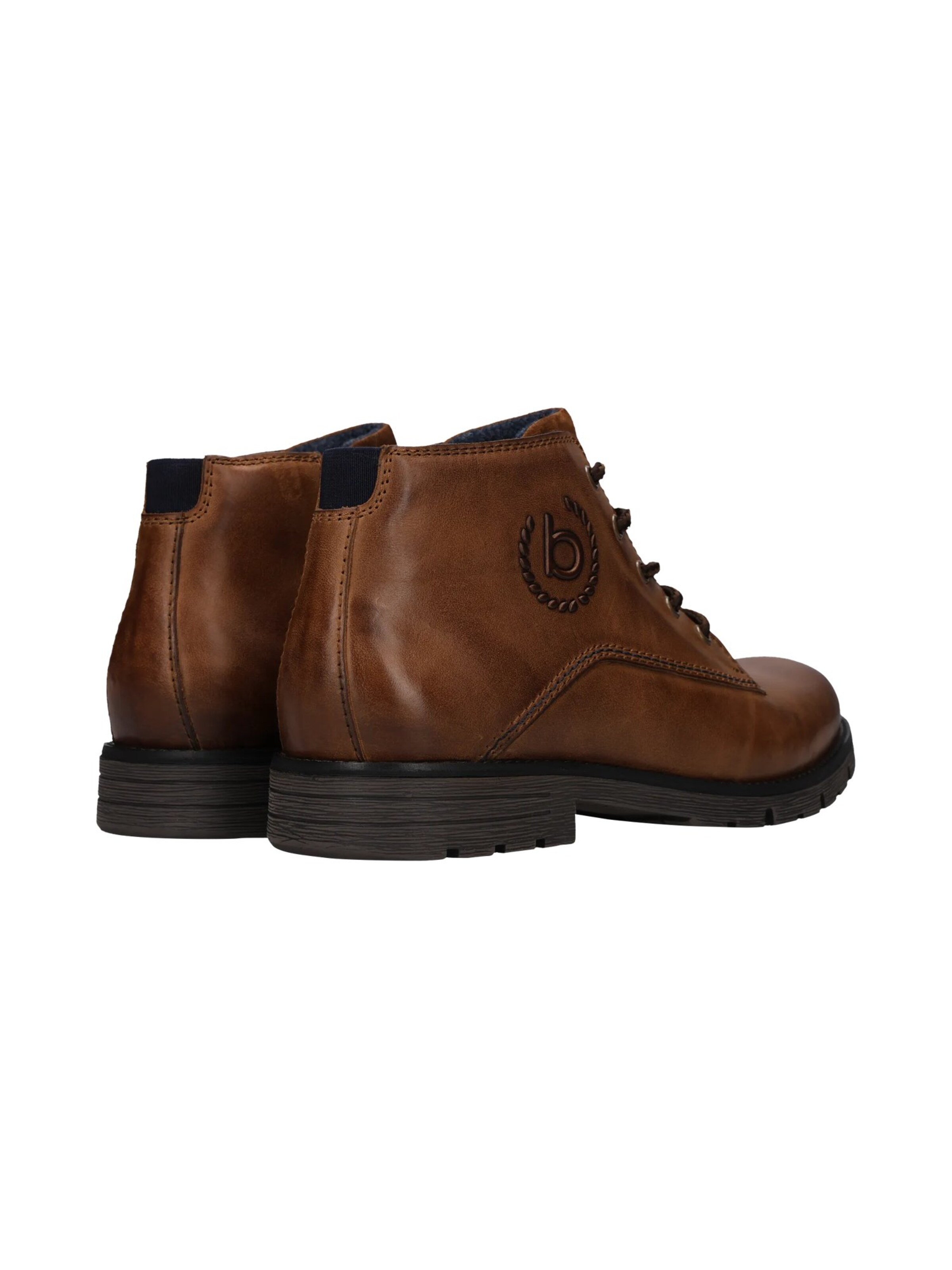 Boots stringati di bugatti in marrone