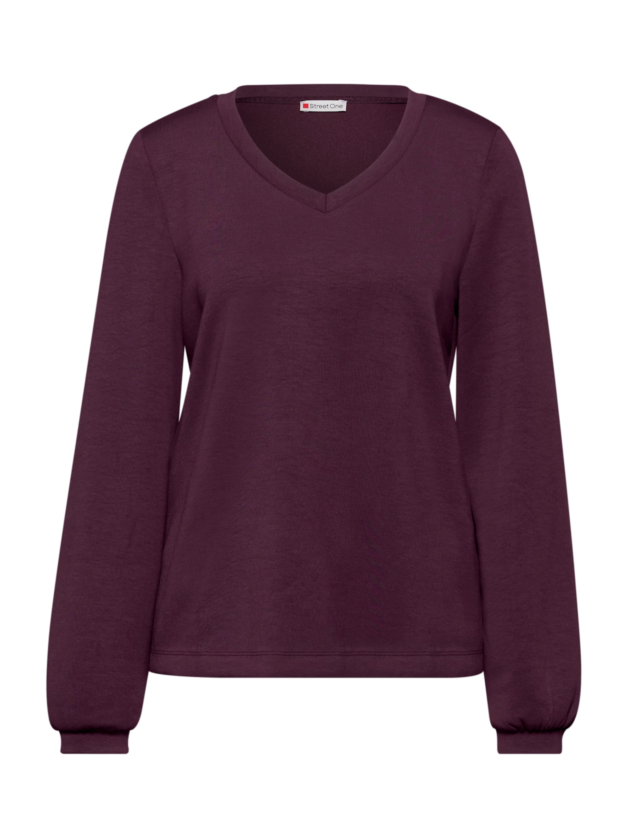 STREET ONE Μπλούζα φούτερ σε λιλά: μπροστά