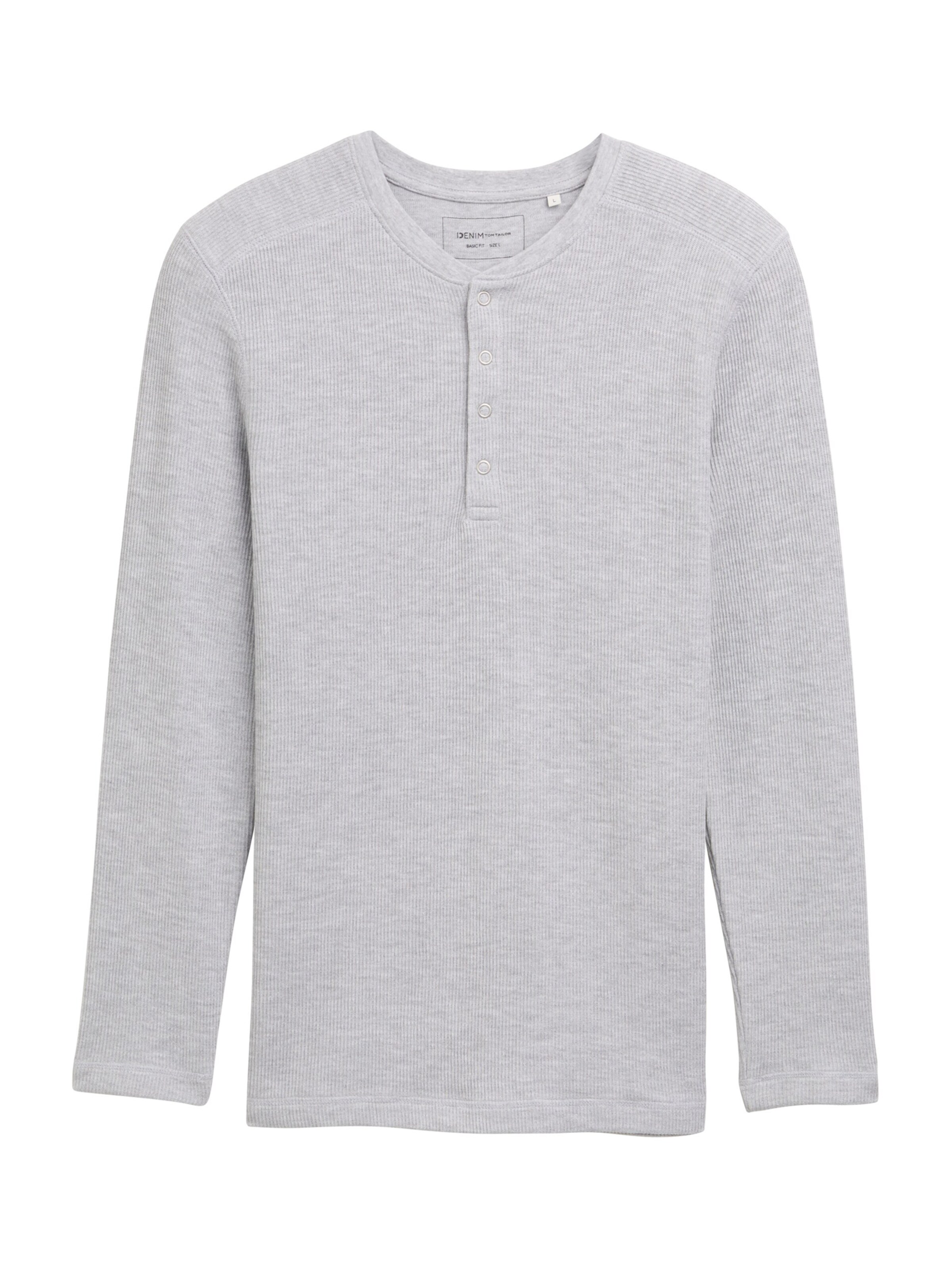 TOM TAILOR DENIM Shirt in Grey: front