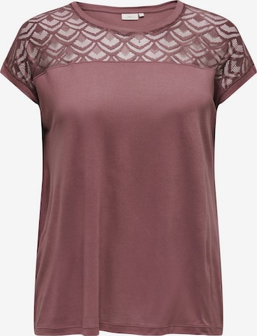 ONLY Carmakoma Shirt 'Flacke' in Bruin: voorkant