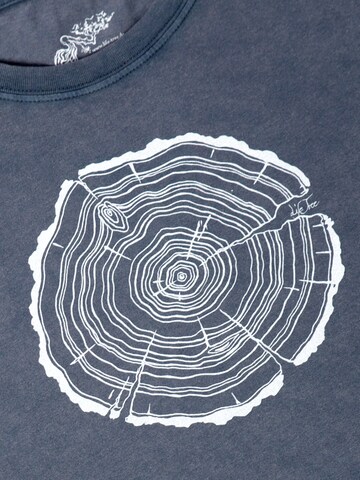 Life-Tree Shirt 'Treeslice'‌‌ in Blau