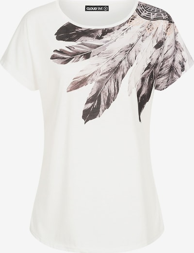 Cloud5ive T-shirt en gris / noir / blanc, Vue avec produit